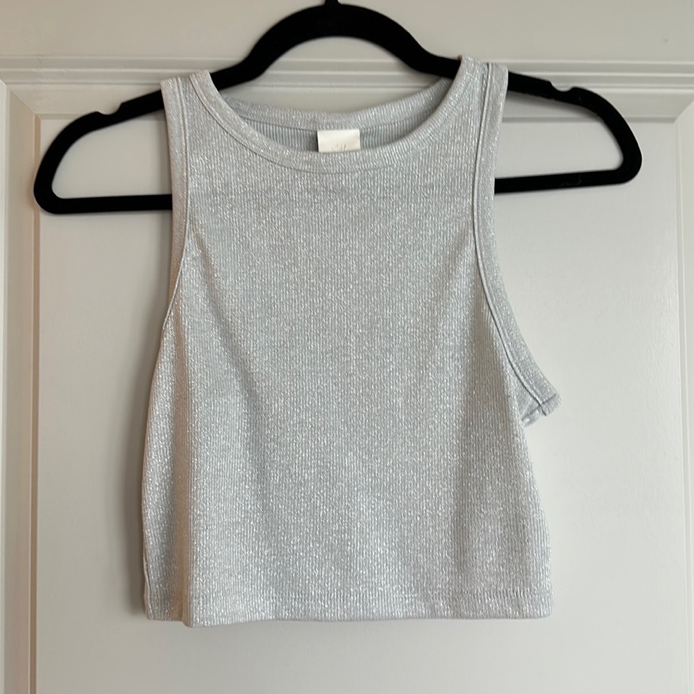 Silver tank top